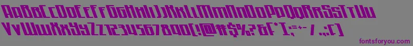 フォントQuantummaliceleft – 紫色のフォント、灰色の背景