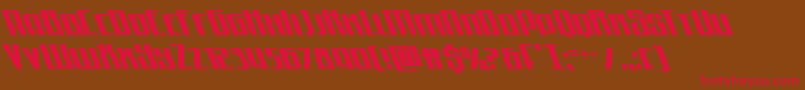 Quantummaliceleft Font – Red Fonts on Brown Background