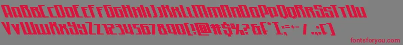 Quantummaliceleft Font – Red Fonts on Gray Background