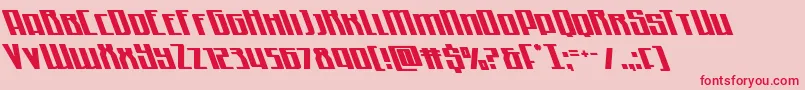 Quantummaliceleft Font – Red Fonts on Pink Background