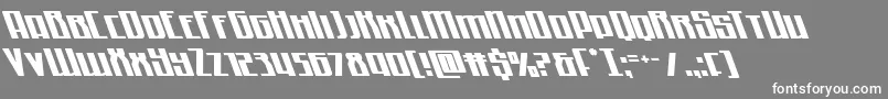 Quantummaliceleft Font – White Fonts on Gray Background