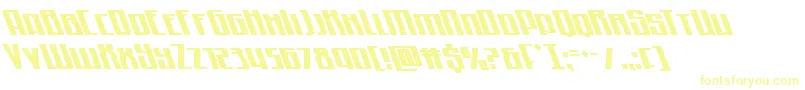 フォントQuantummaliceleft – 黄色のフォント