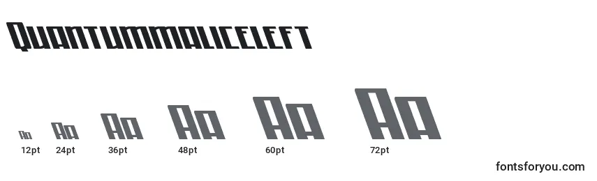 Quantummaliceleft Font Sizes