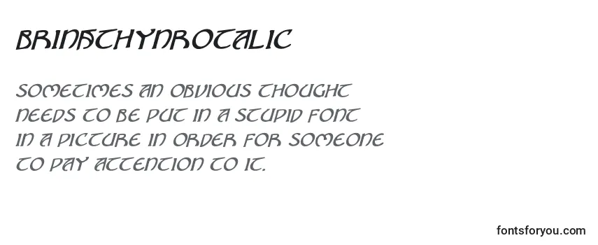 Review of the BrinAthynRotalic Font