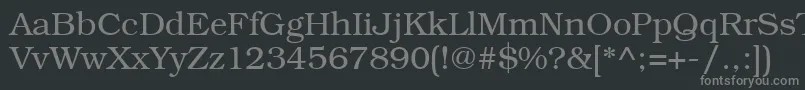 Bookmanbttフォントについての詳細 フォントBookmanbtt – 黒い背景に灰色の文字