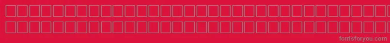 MyslnarrowcttBold-Schriftart – Graue Schriften auf rotem Hintergrund