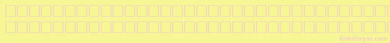 Шрифт MyslnarrowcttBold – розовые шрифты на жёлтом фоне