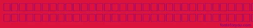 MyslnarrowcttBold Font – Purple Fonts on Red Background