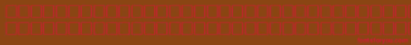 MyslnarrowcttBold Font – Red Fonts on Brown Background