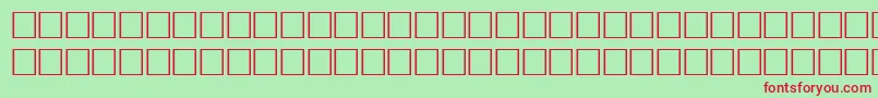 Шрифт MyslnarrowcttBold – красные шрифты на зелёном фоне