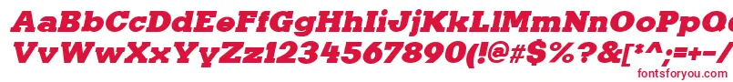 Шрифт KaineItalic – красные шрифты на белом фоне