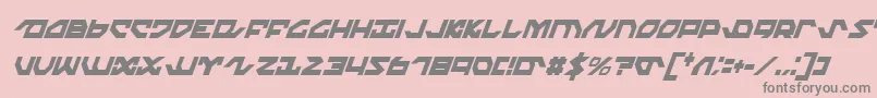 Nightrunnereci Font – Gray Fonts on Pink Background