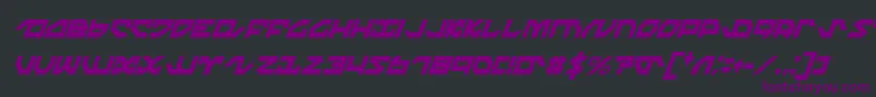 Nightrunnereci Font – Purple Fonts on Black Background