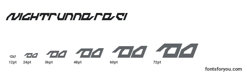 Nightrunnereci Font Sizes