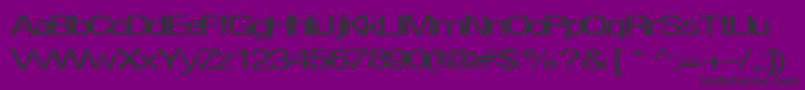 Firsthome34RegularTtext-fontti – mustat fontit violetilla taustalla