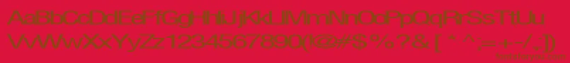 Firsthome34RegularTtext Font – Brown Fonts on Red Background
