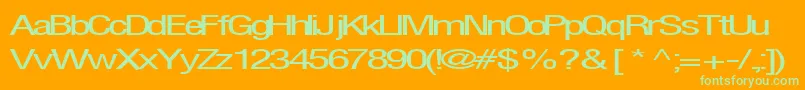 Firsthome34RegularTtext Font – Green Fonts on Orange Background