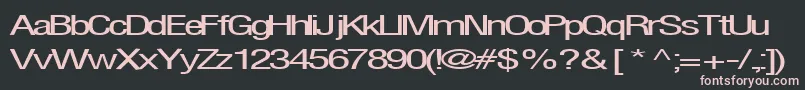 Firsthome34RegularTtext Font – Pink Fonts on Black Background