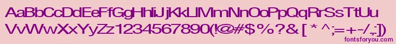 Firsthome34RegularTtext Font – Purple Fonts on Pink Background