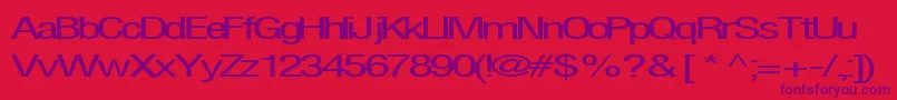 Firsthome34RegularTtext Font – Purple Fonts on Red Background