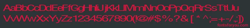 Firsthome34RegularTtext Font – Red Fonts on Black Background