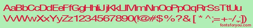 Firsthome34RegularTtext Font – Red Fonts on Green Background
