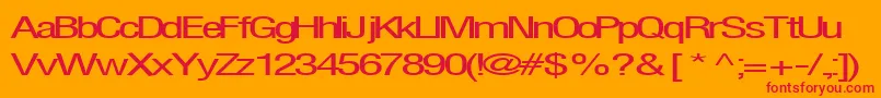 Firsthome34RegularTtext Font – Red Fonts on Orange Background