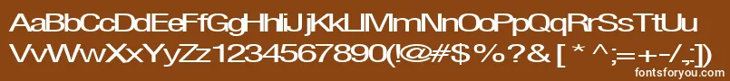Firsthome34RegularTtext Font – White Fonts on Brown Background