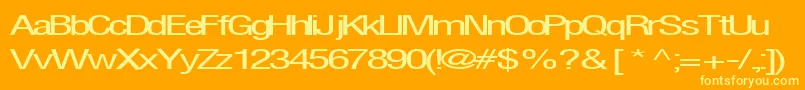 Firsthome34RegularTtext Font – Yellow Fonts on Orange Background