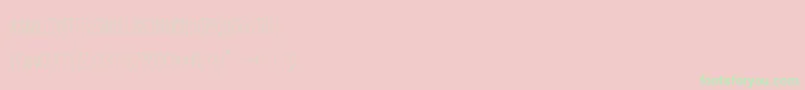 Windsor Font – Green Fonts on Pink Background