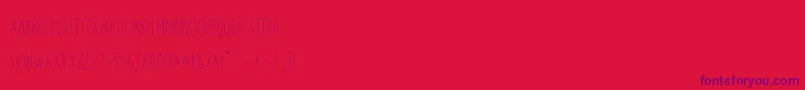 Windsor Font – Purple Fonts on Red Background