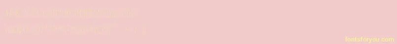 Windsor Font – Yellow Fonts on Pink Background