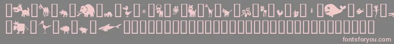 Win Pets 2 Font – Pink Fonts on Gray Background