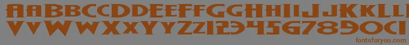 Wolf4be Font – Brown Fonts on Gray Background
