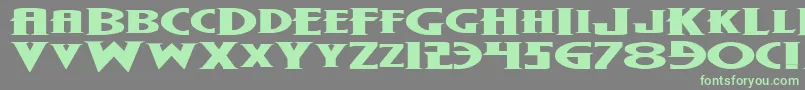 Wolf4be Font – Green Fonts on Gray Background