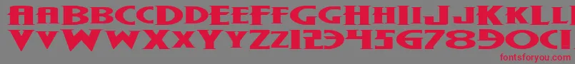 fuente Wolf4be – Fuentes Rojas Sobre Fondo Gris
