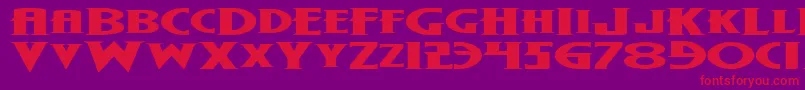 fuente Wolf4be – Fuentes Rojas Sobre Fondo Morado