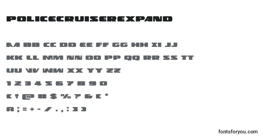 Police Policecruiserexpand - Alphabet, Chiffres, Caractères Spéciaux