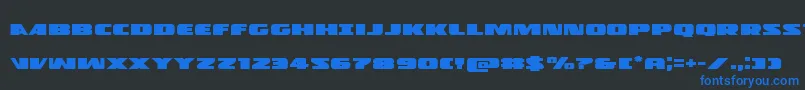 Policecruiserexpand Font – Blue Fonts on Black Background