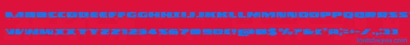 Policecruiserexpand Font – Blue Fonts on Red Background