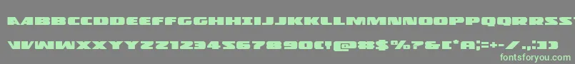 Policecruiserexpand Font – Green Fonts on Gray Background