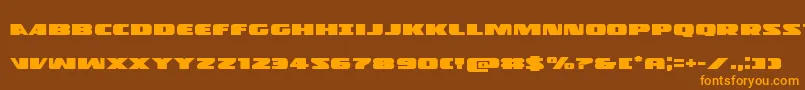 Policecruiserexpand Font – Orange Fonts on Brown Background