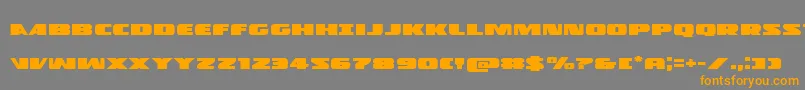 Policecruiserexpand Font – Orange Fonts on Gray Background