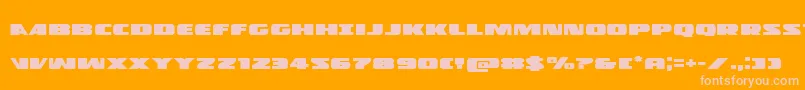 Policecruiserexpand Font – Pink Fonts on Orange Background