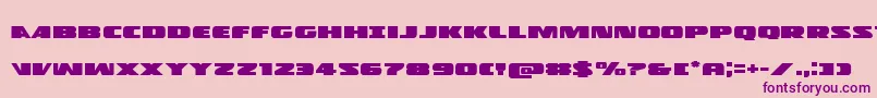 Policecruiserexpand Font – Purple Fonts on Pink Background