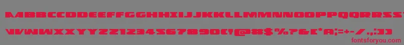 Policecruiserexpand Font – Red Fonts on Gray Background