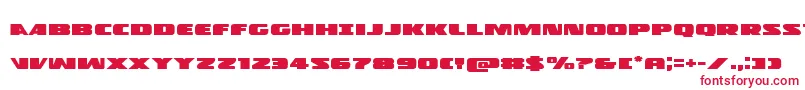 Policecruiserexpand Font – Red Fonts on White Background