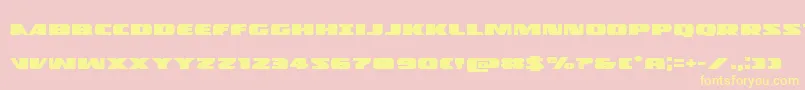 Policecruiserexpand Font – Yellow Fonts on Pink Background