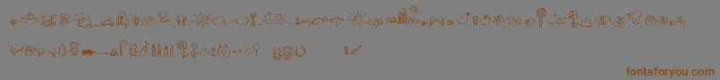 SleepOnTheMoon Font – Brown Fonts on Gray Background