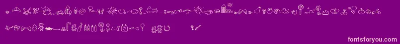 SleepOnTheMoon Font – Pink Fonts on Purple Background